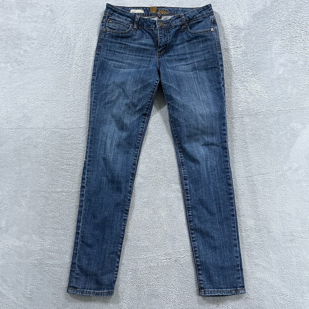 Kut fromβ the Kloth Womens Sienna Skinny Jeans 4 Gray Stretch Western Y2K